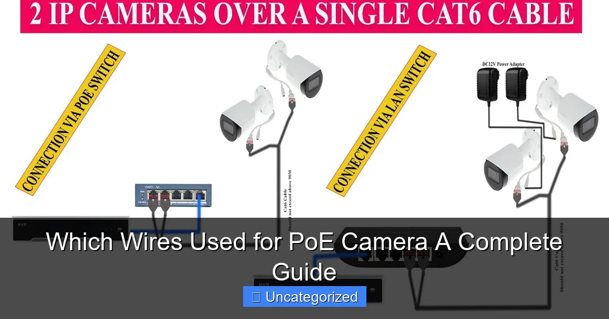 Which Wires Used for PoE Camera A Complete Guide
