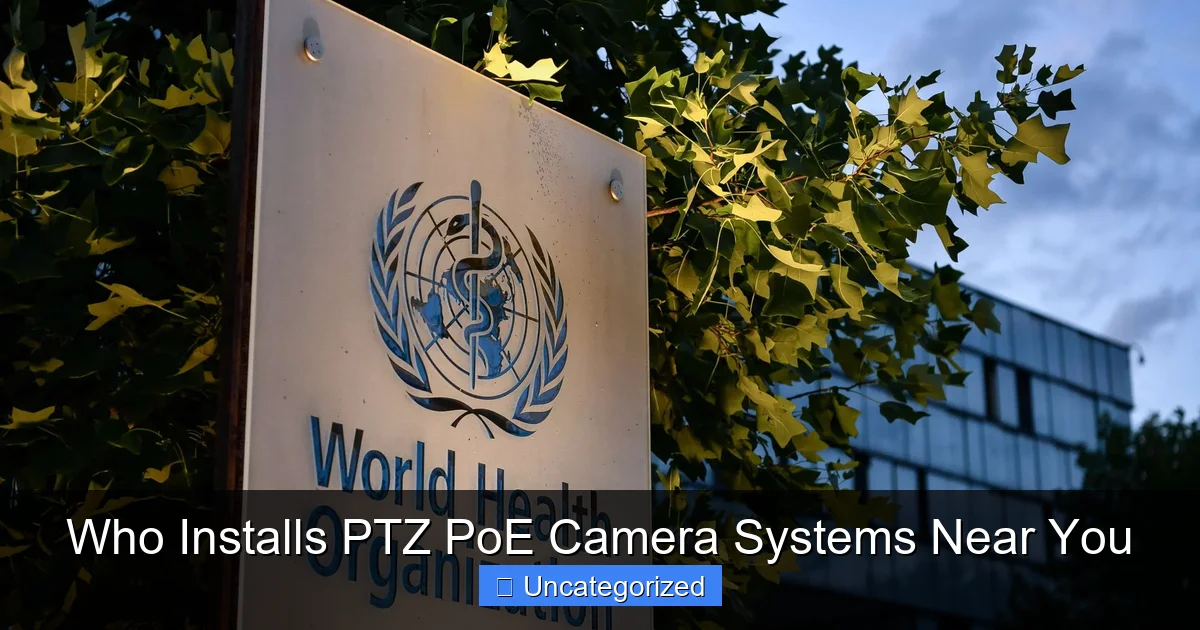 Who Installs PTZ PoE Camera Systems Near You