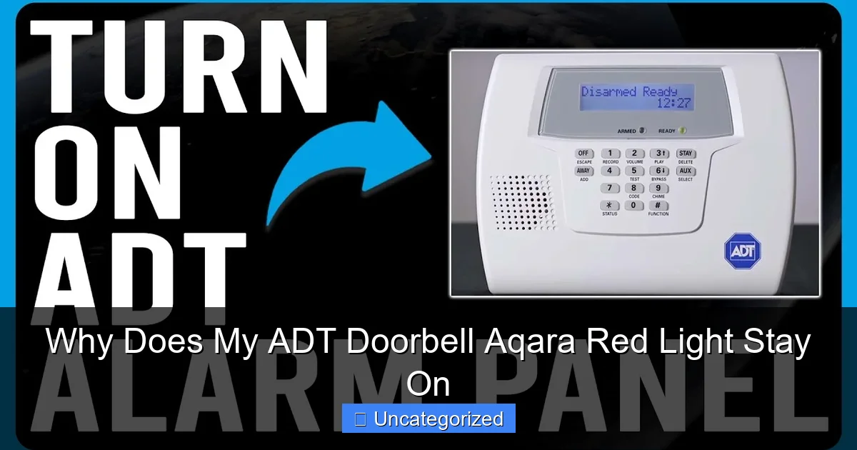 Why Does My ADT Doorbell Aqara Red Light Stay On