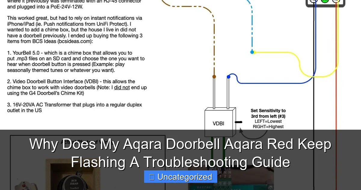 Why Does My Aqara Doorbell Aqara Red Keep Flashing A Troubleshooting Guide