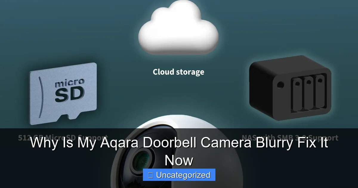 Why Is My Aqara Doorbell Camera Blurry Fix It Now