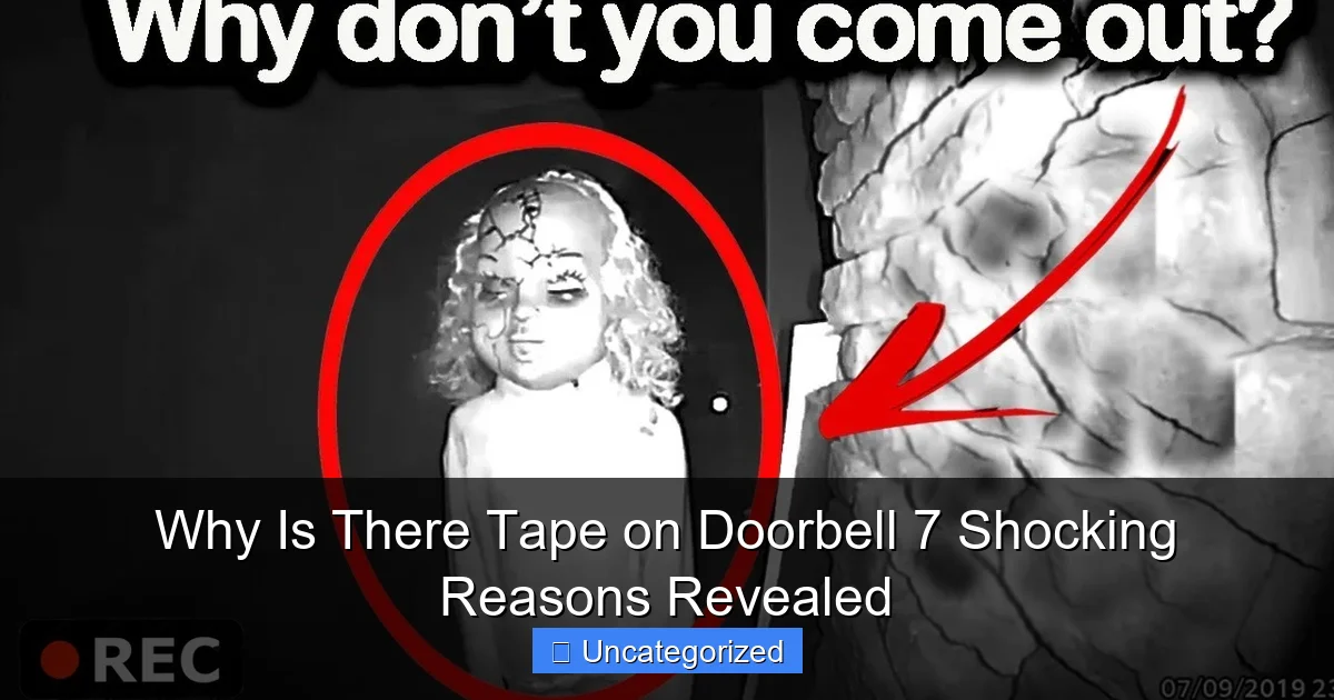 Why Is There Tape on Doorbell 7 Shocking Reasons Revealed