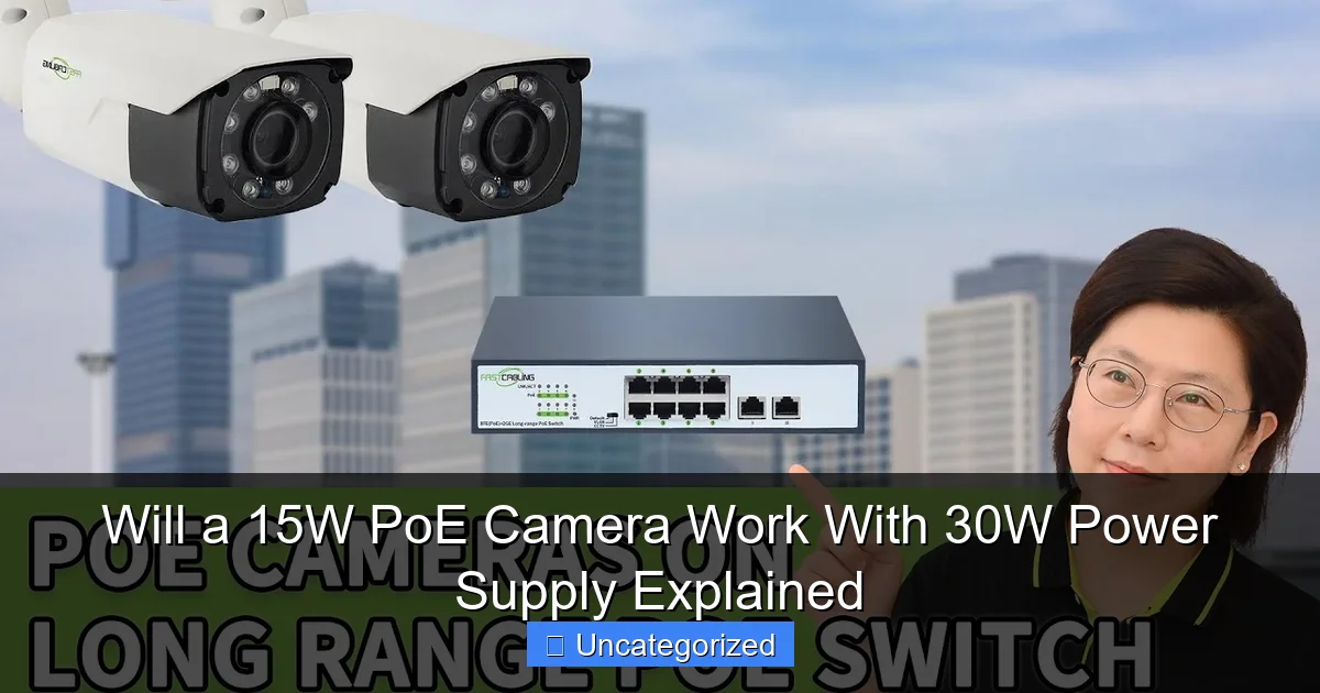 Will a 15W PoE Camera Work With 30W Power Supply Explained