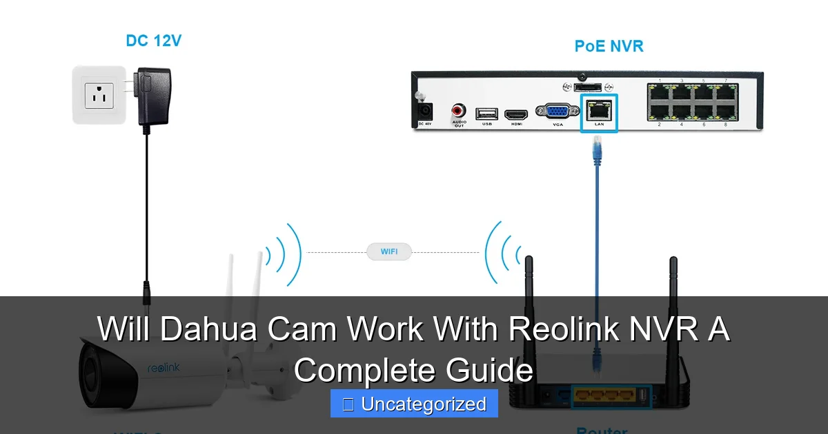 Will Dahua Cam Work With Reolink NVR A Complete Guide