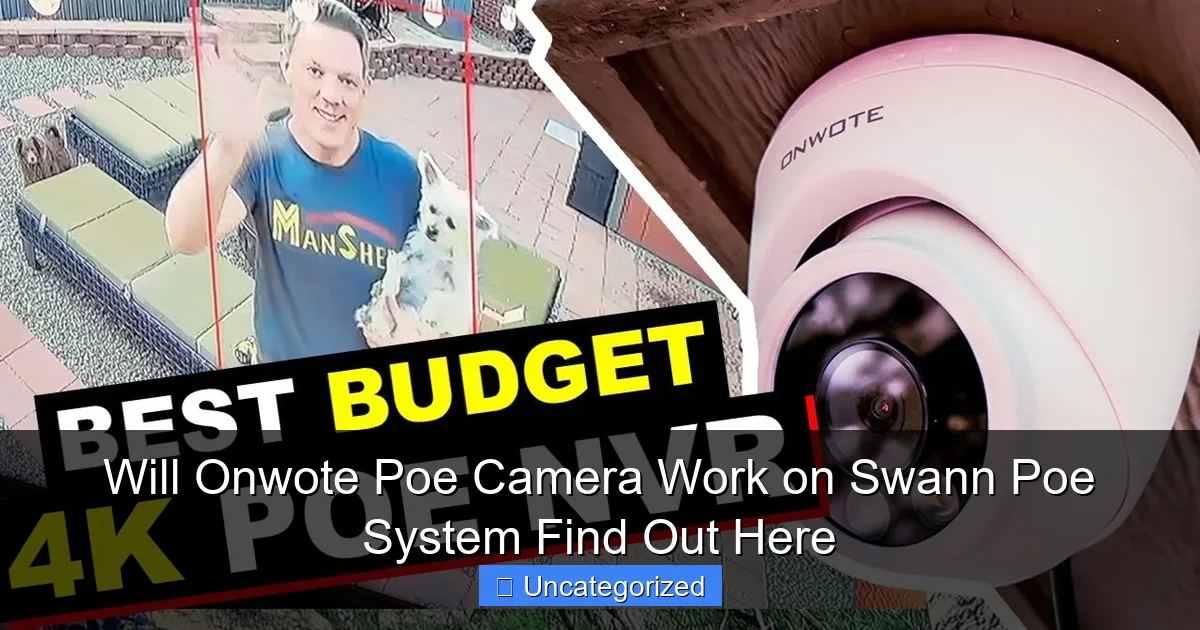 Will Onwote Poe Camera Work on Swann Poe System Find Out Here