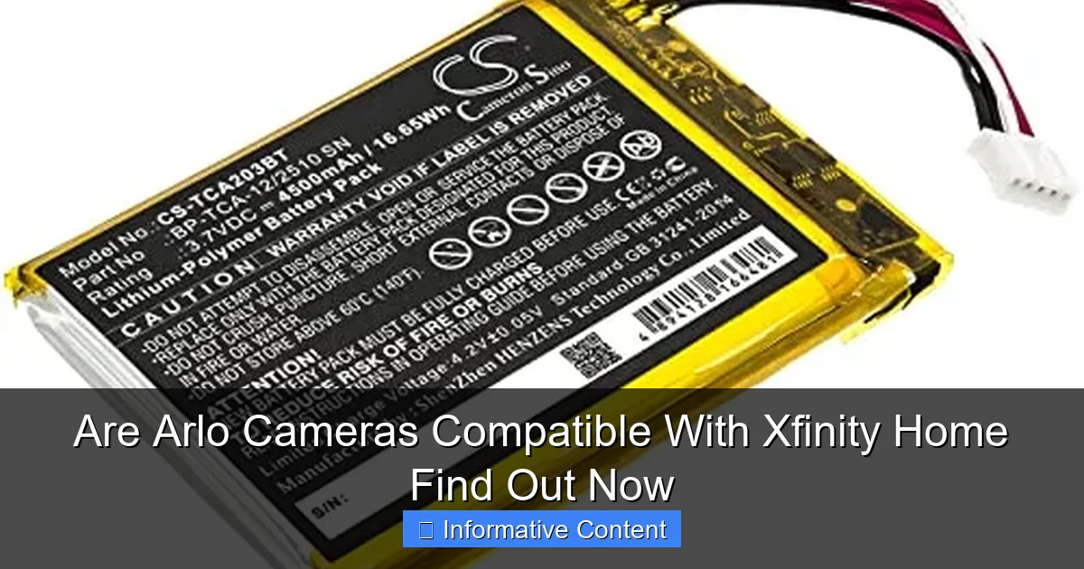 Are Arlo Cameras Compatible With Xfinity Home Find Out Now