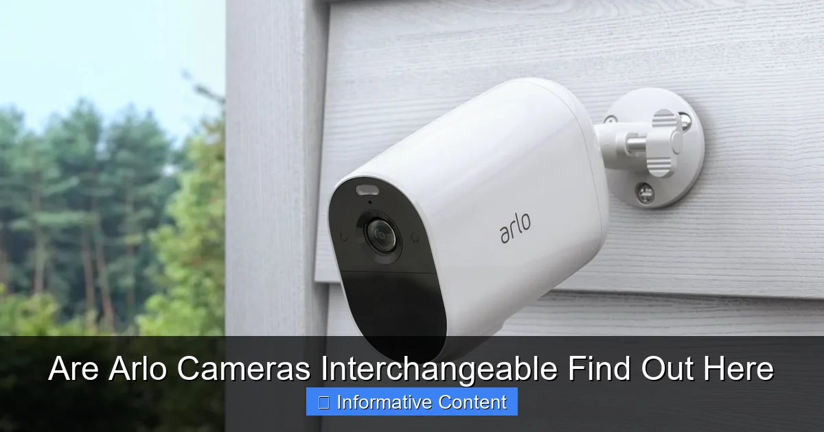 Are Arlo Cameras Interchangeable Find Out Here