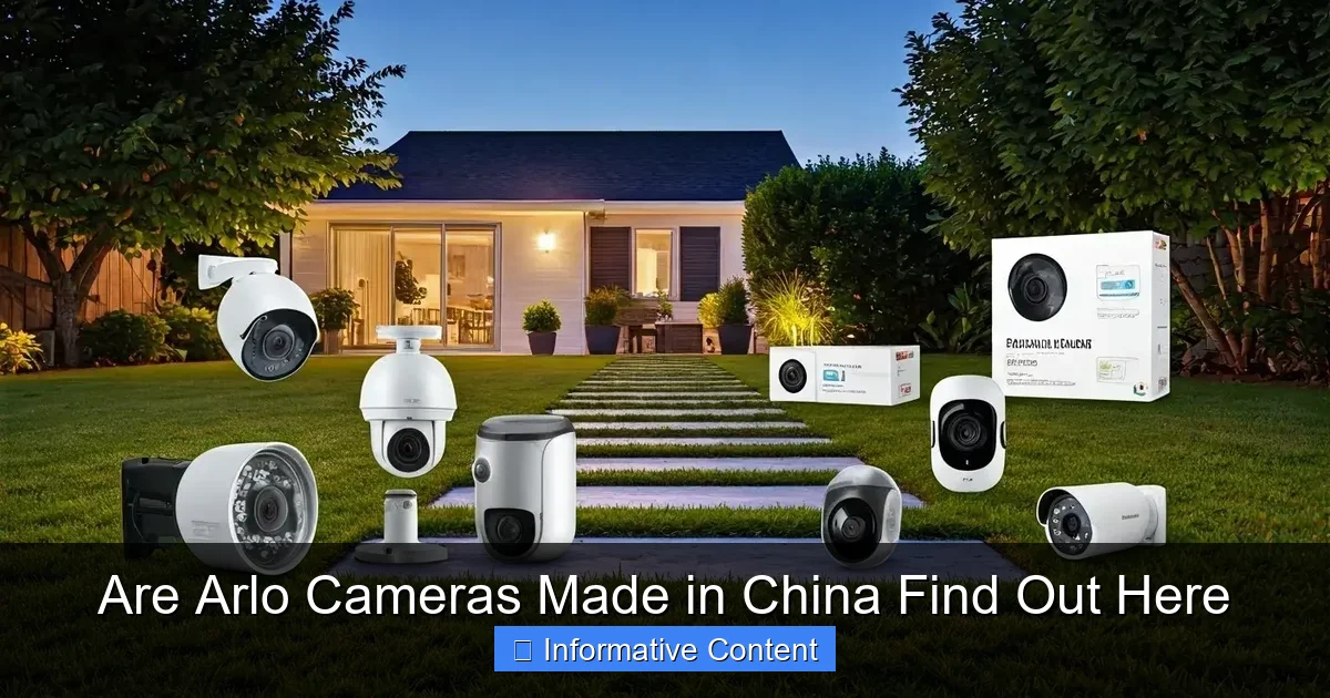Are Arlo Cameras Made in China Find Out Here