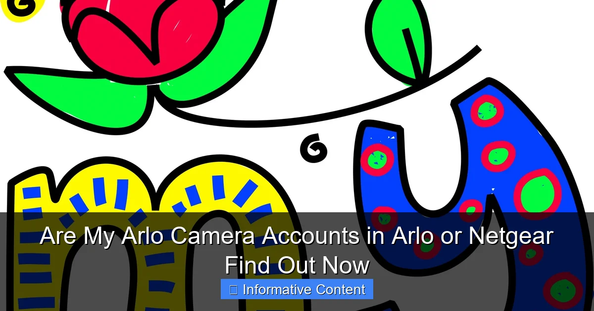 Are My Arlo Camera Accounts in Arlo or Netgear Find Out Now