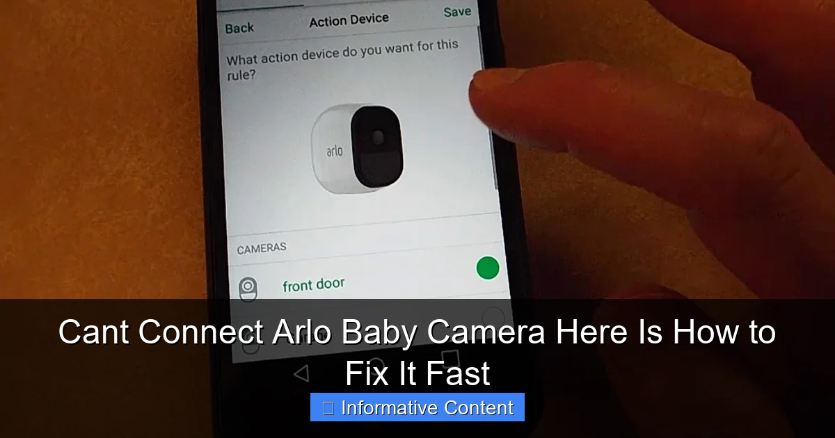 Cant Connect Arlo Baby Camera Here Is How to Fix It Fast