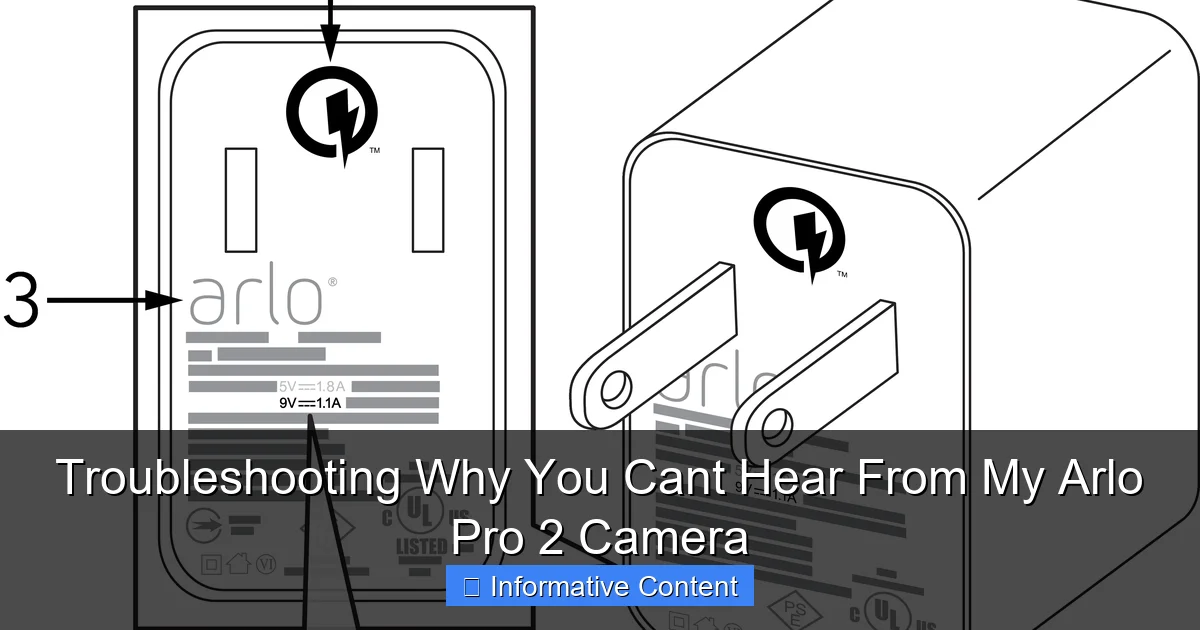 Troubleshooting Why You Cant Hear From My Arlo Pro 2 Camera