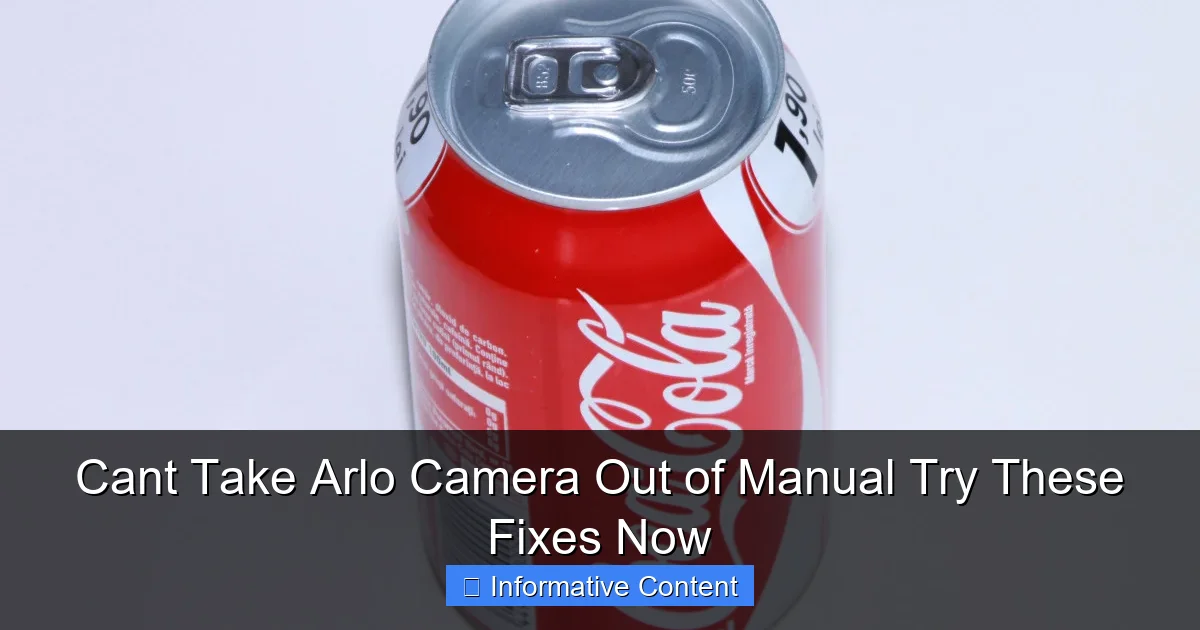 Cant Take Arlo Camera Out of Manual Try These Fixes Now