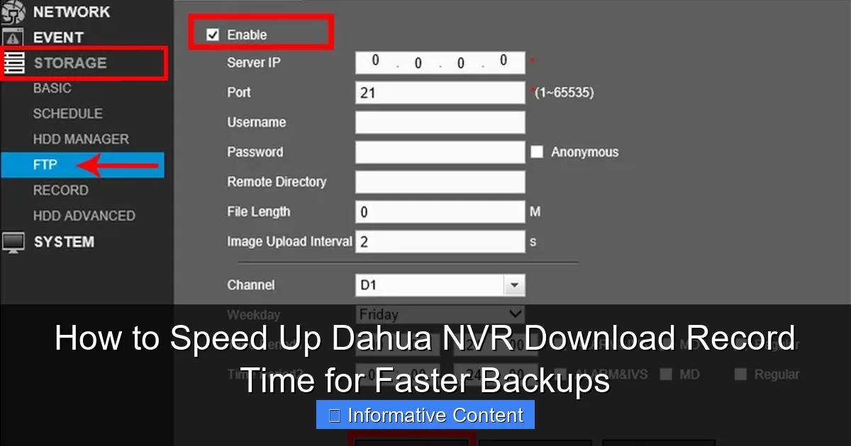 How to Speed Up Dahua NVR Download Record Time for Faster Backups