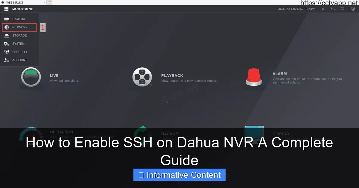 How to Enable SSH on Dahua NVR A Complete Guide