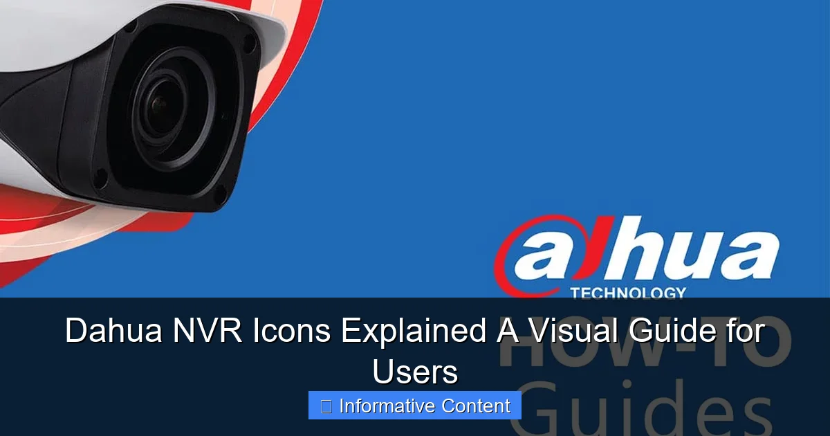 Dahua NVR Icons Explained A Visual Guide for Users