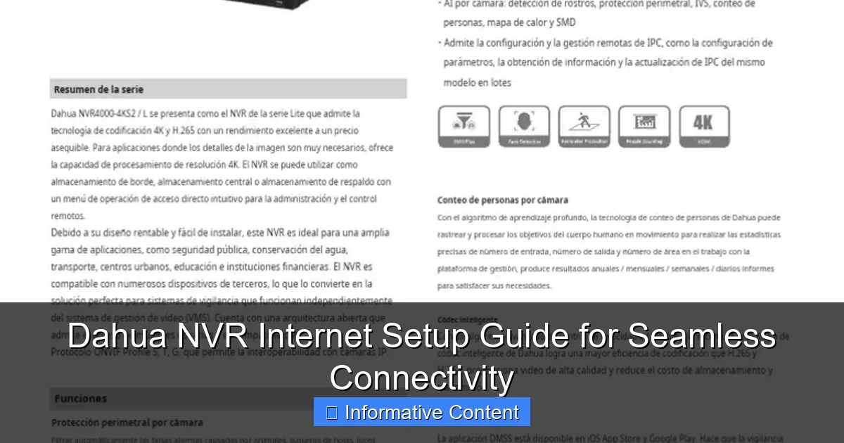 Dahua NVR Internet Setup Guide for Seamless Connectivity