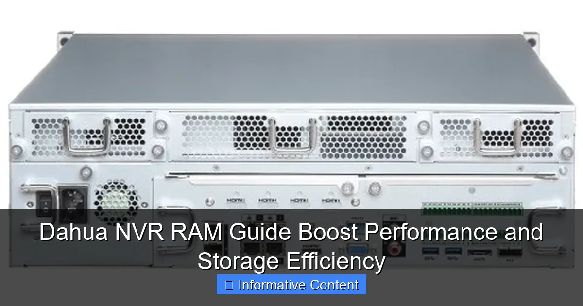 Dahua NVR RAM Guide Boost Performance and Storage Efficiency