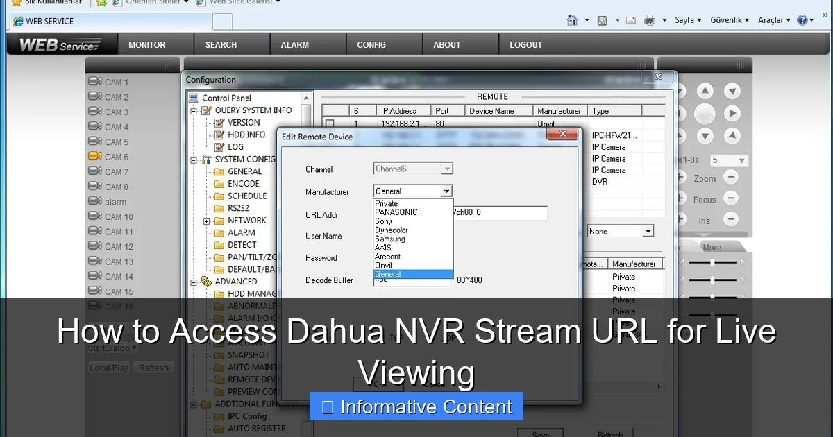 How to Access Dahua NVR Stream URL for Live Viewing