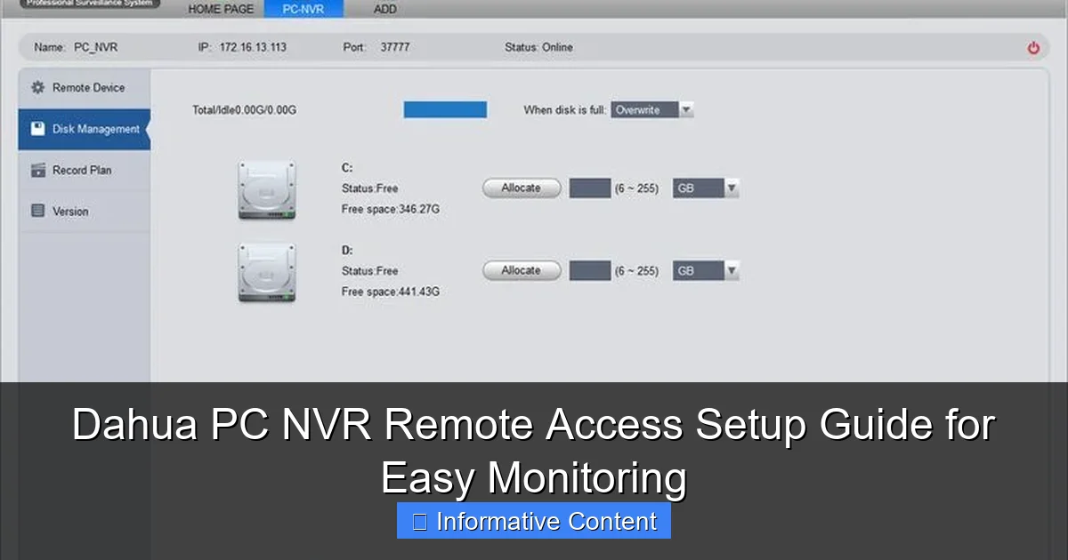 Dahua PC NVR Remote Access Setup Guide for Easy Monitoring