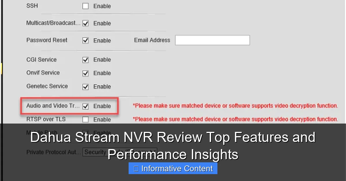 Dahua Stream NVR Review Top Features and Performance Insights