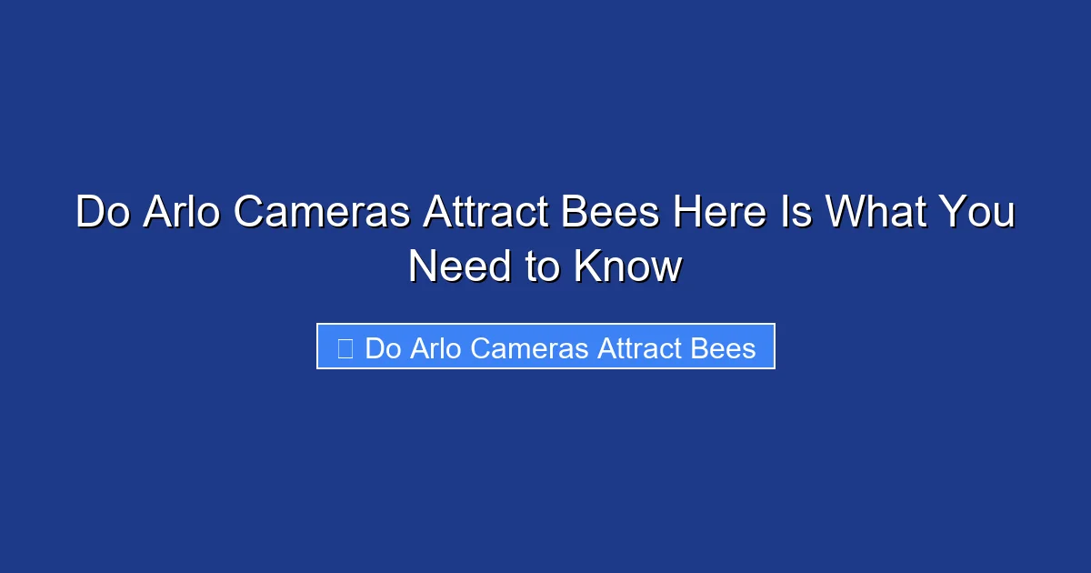 Do Arlo Cameras Attract Bees Here Is What You Need to Know