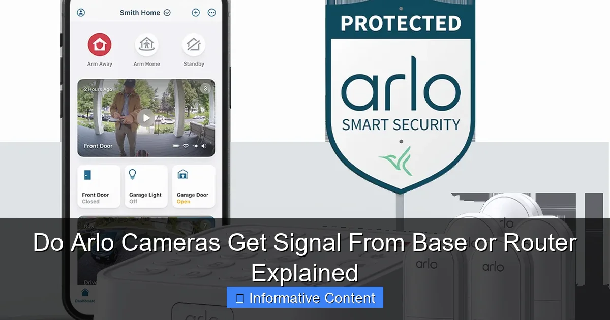 Do Arlo Cameras Get Signal From Base or Router Explained