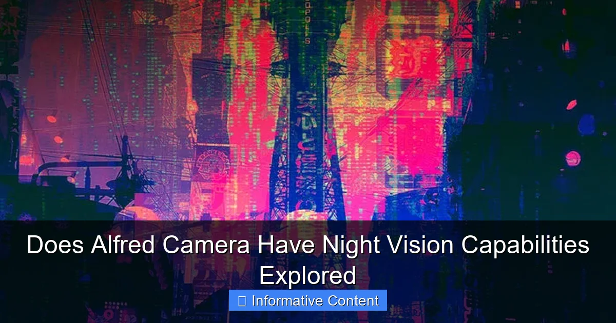 Does Alfred Camera Have Night Vision Capabilities Explored
