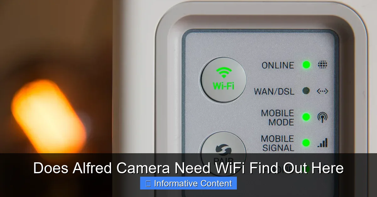 Does Alfred Camera Need WiFi Find Out Here