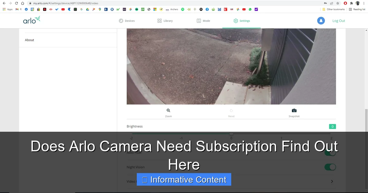 Does Arlo Camera Need Subscription Find Out Here