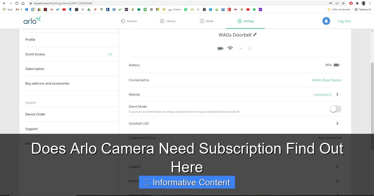 Does Arlo Camera Need Subscription Find Out Here