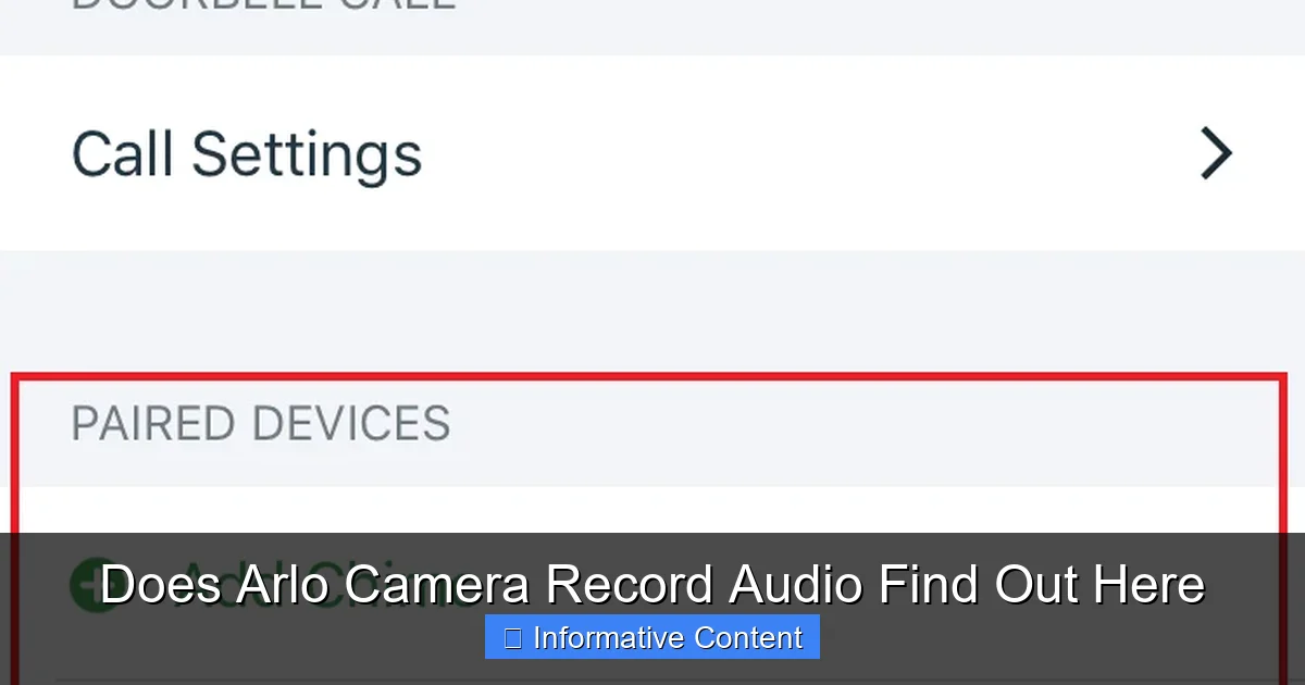 Does Arlo Camera Record Audio Find Out Here