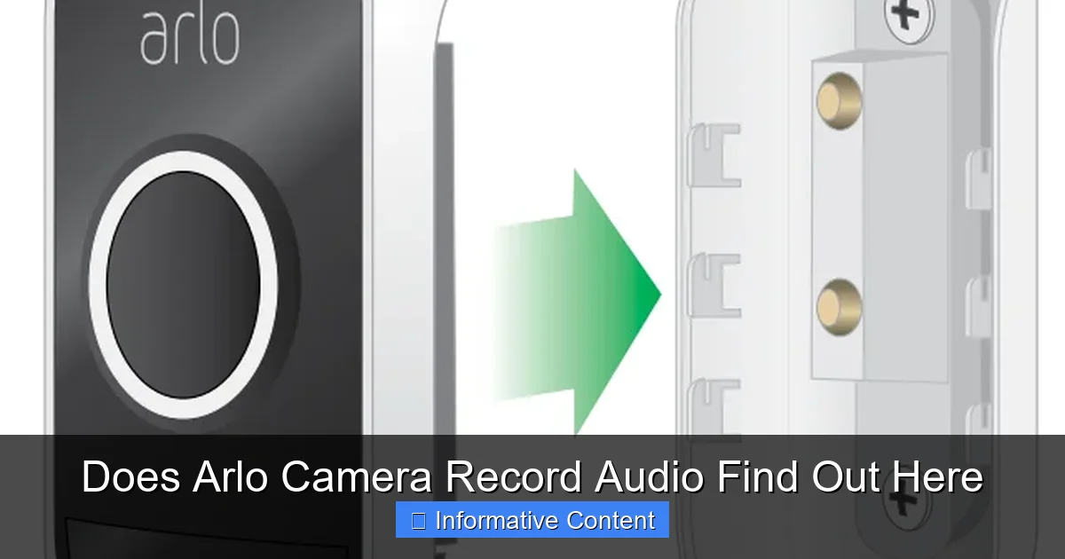 Does Arlo Camera Record Audio Find Out Here