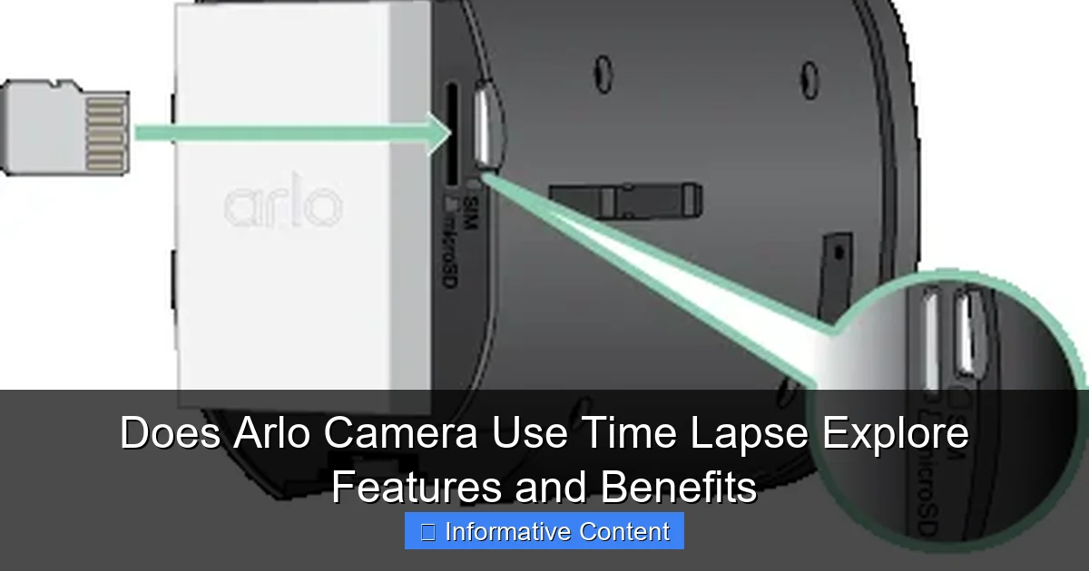 Does Arlo Camera Use Time Lapse Explore Features and Benefits