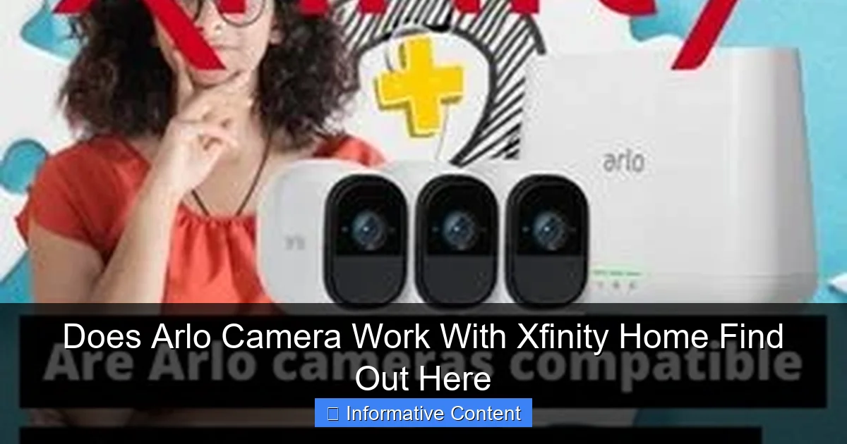 Does Arlo Camera Work With Xfinity Home Find Out Here