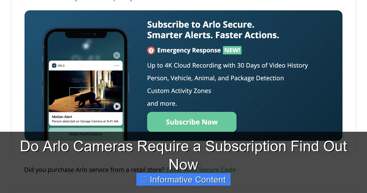 Do Arlo Cameras Require a Subscription Find Out Now