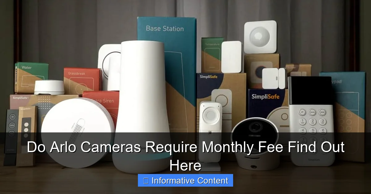 Do Arlo Cameras Require Monthly Fee Find Out Here
