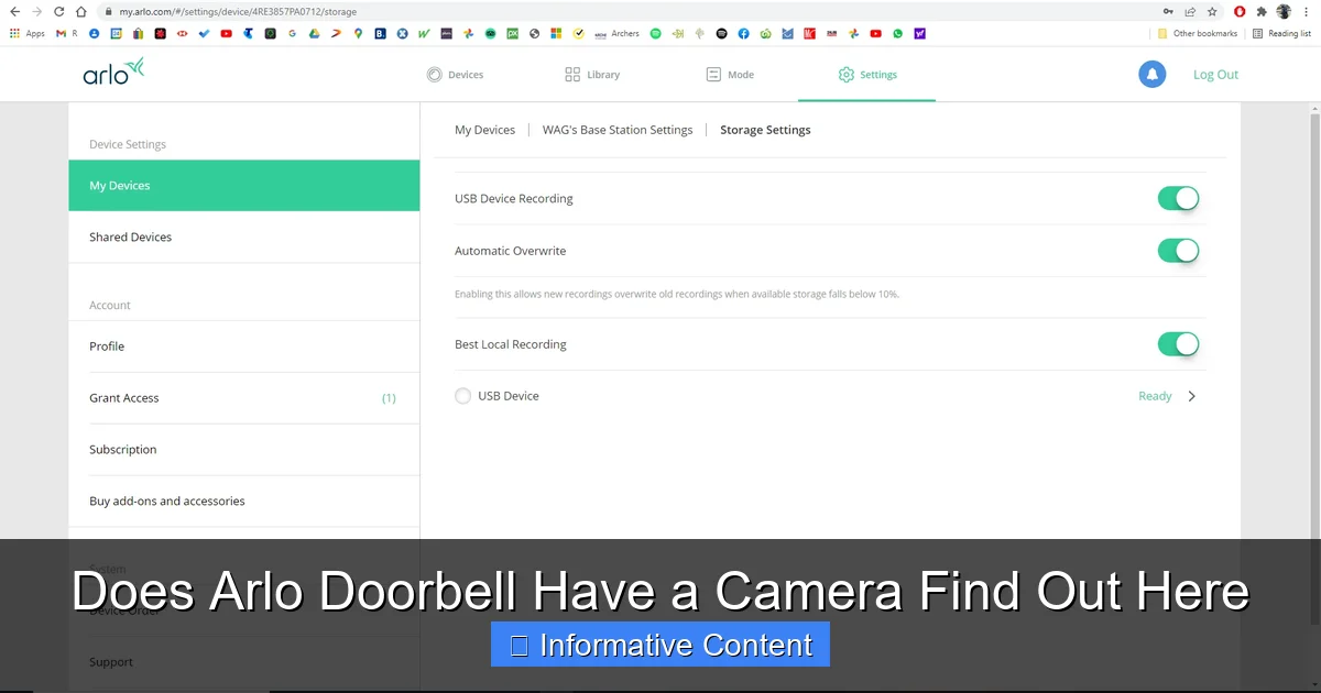 Does Arlo Doorbell Have a Camera Find Out Here