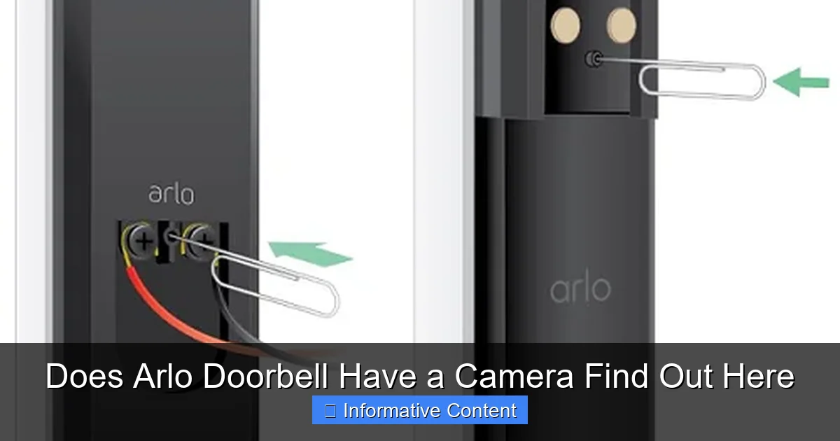 Does Arlo Doorbell Have a Camera Find Out Here
