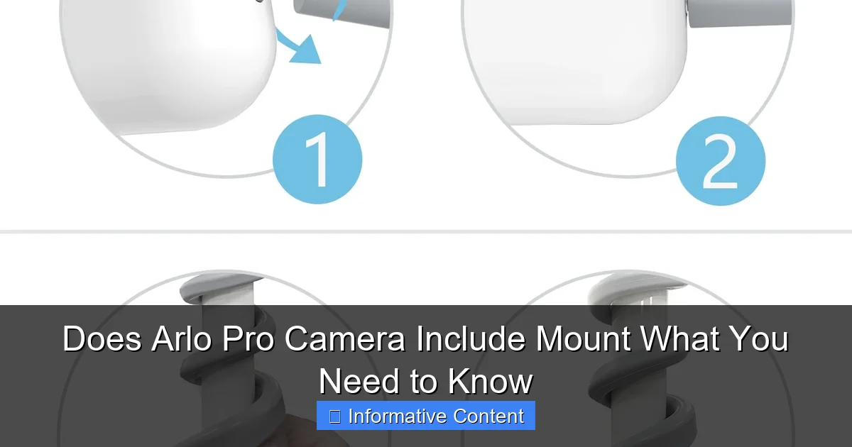 Does Arlo Pro Camera Include Mount What You Need to Know