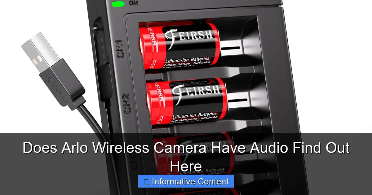 Does Arlo Wireless Camera Have Audio Find Out Here