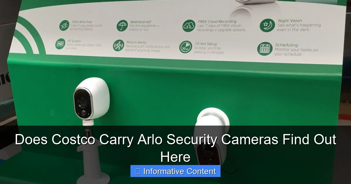 Does Costco Carry Arlo Security Cameras Find Out Here