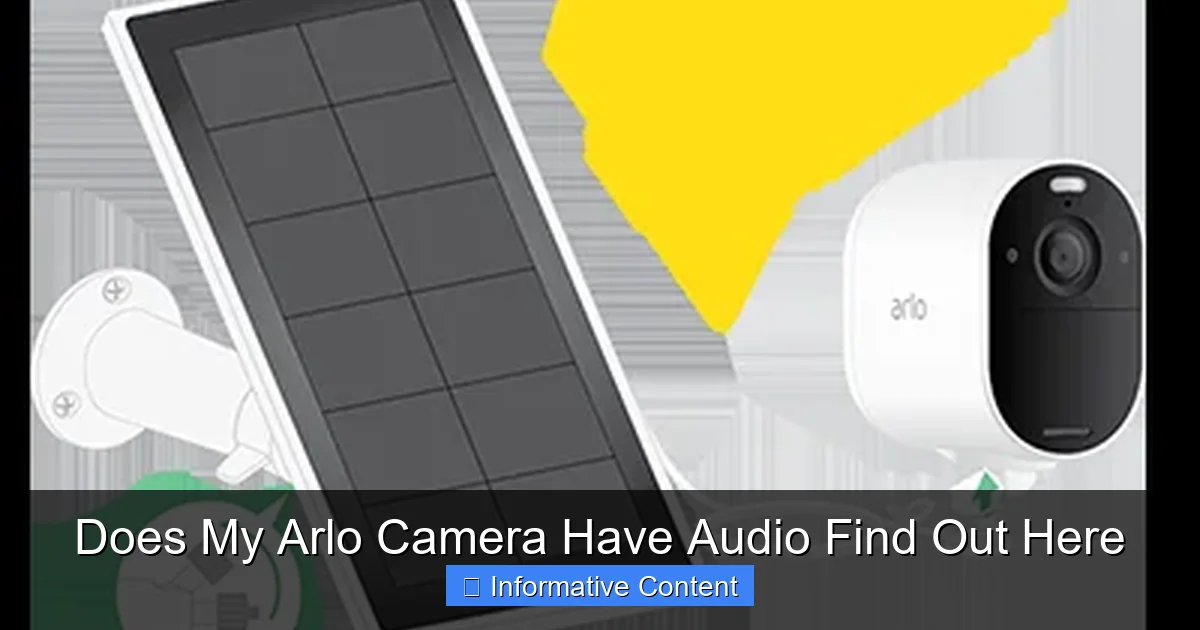Does My Arlo Camera Have Audio Find Out Here