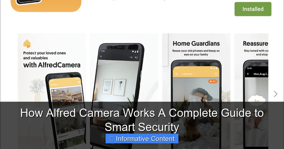 How Alfred Camera Works A Complete Guide to Smart Security