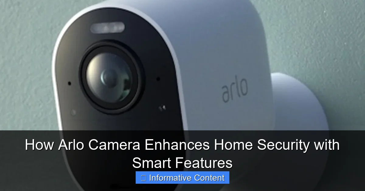 How Arlo Camera Enhances Home Security with Smart Features