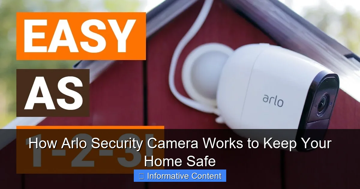 How Arlo Security Camera Works to Keep Your Home Safe