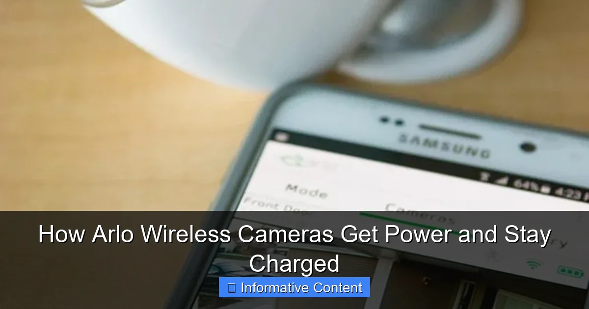 How Arlo Wireless Cameras Get Power and Stay Charged