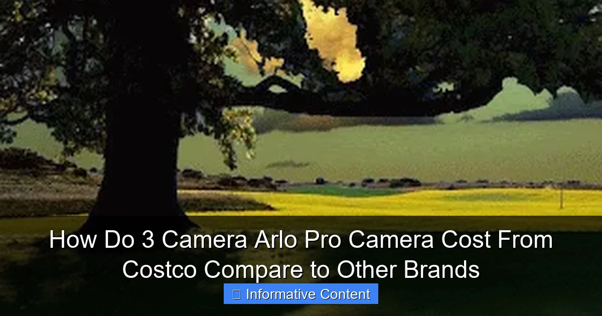 How Do 3 Camera Arlo Pro Camera Cost From Costco Compare to Other Brands
