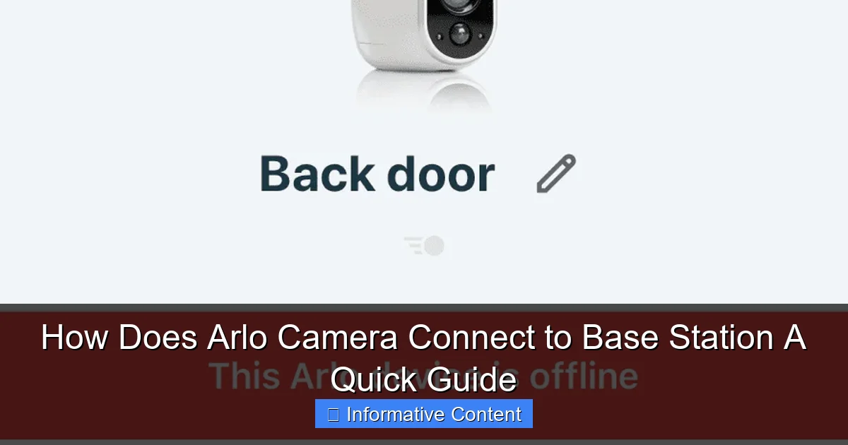 How Does Arlo Camera Connect to Base Station A Quick Guide