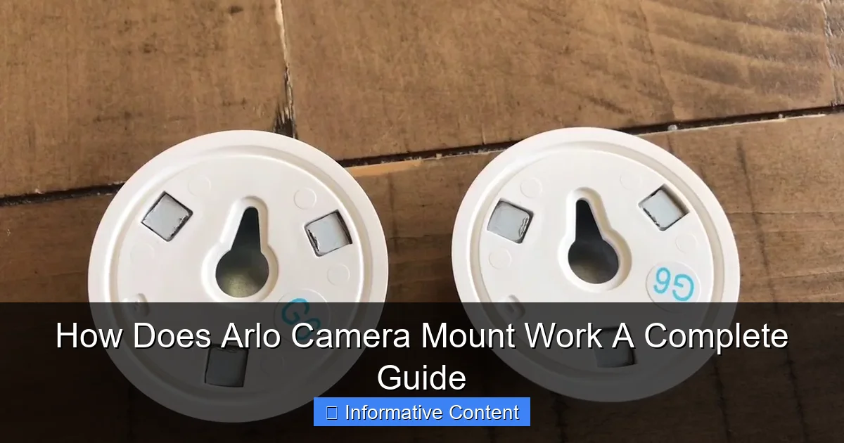 How Does Arlo Camera Mount Work A Complete Guide