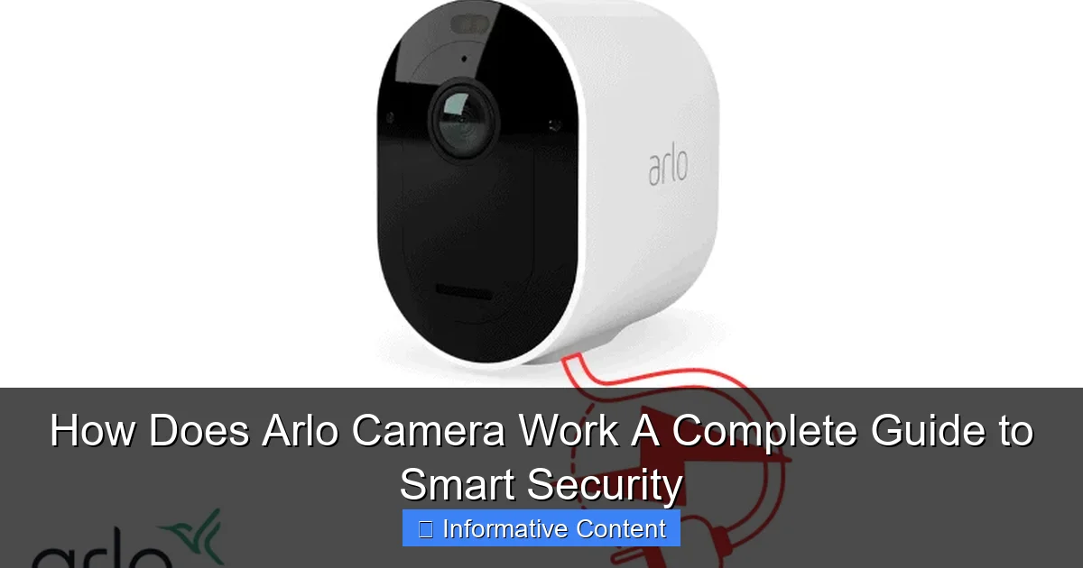 How Does Arlo Camera Work A Complete Guide to Smart Security